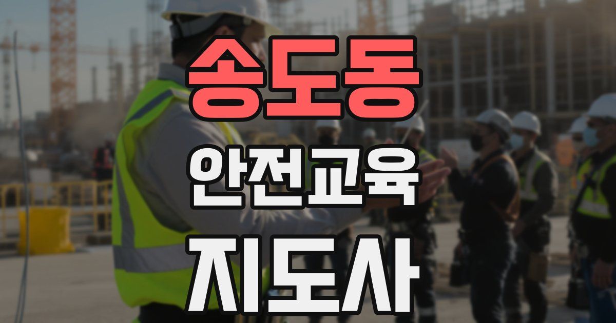 송도동 안전교육지도사 자격증
