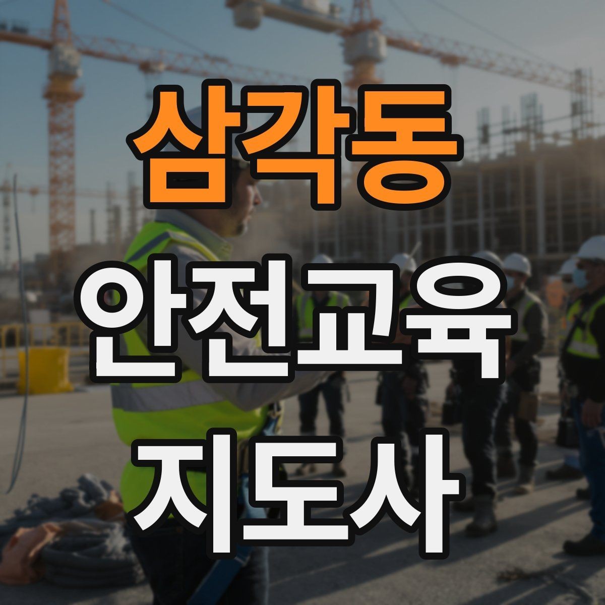 삼각동 안전교육지도사 자격증 행사용 특강을 기획할 때 체크할 것