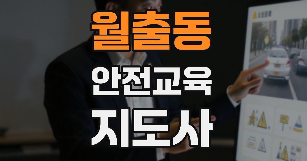 월출동 안전교육지도사 자격증