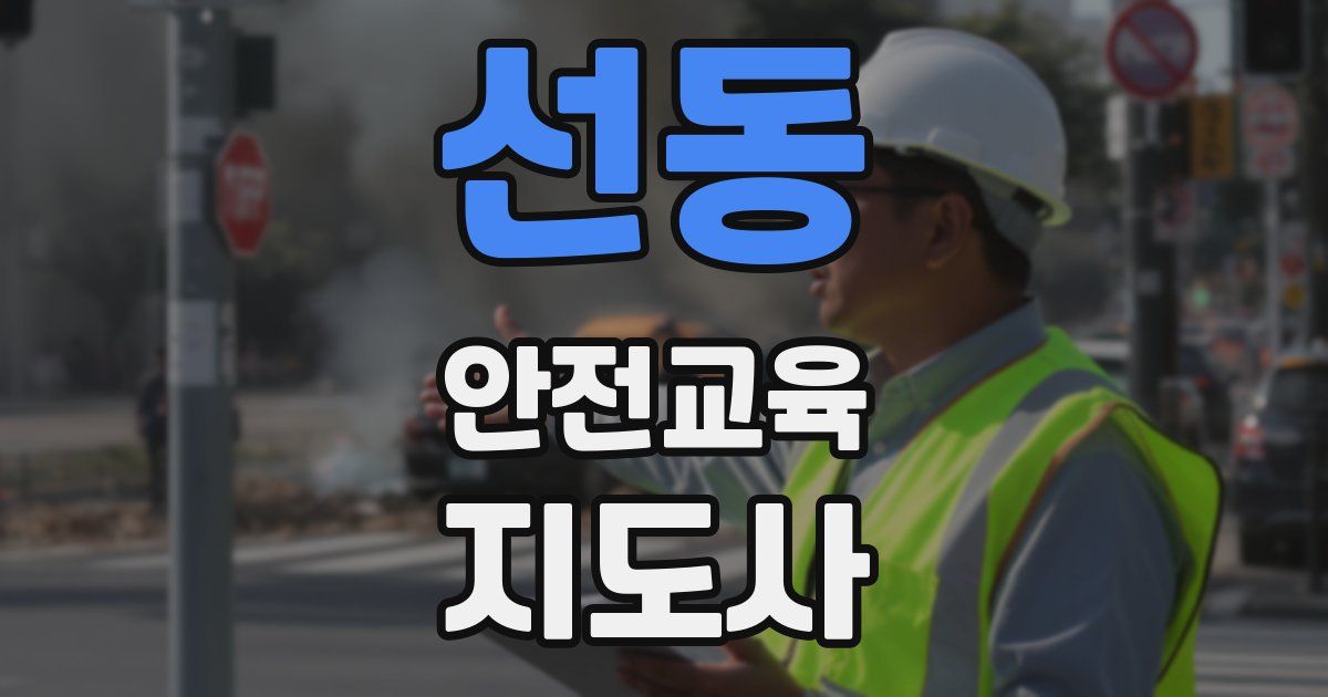 선동 안전교육지도사 자격증