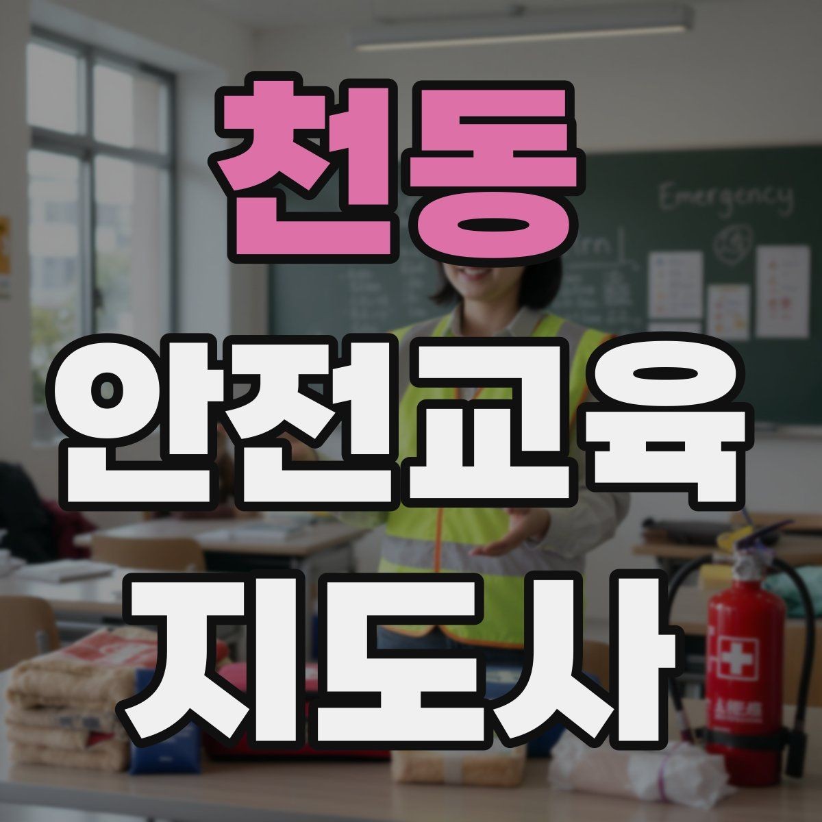 천동 안전교육지도사 자격증 사고 예방 중심 강의가 중요한 이유