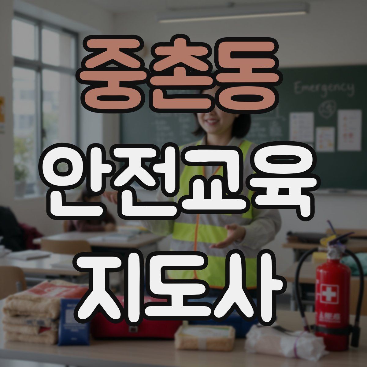 중촌동 안전교육지도사 자격증 어린이 눈높이에 맞춘 표현 정리
