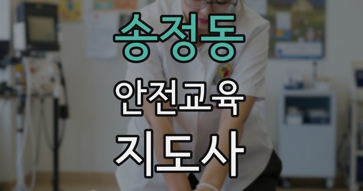 송정동 안전교육지도사 자격증