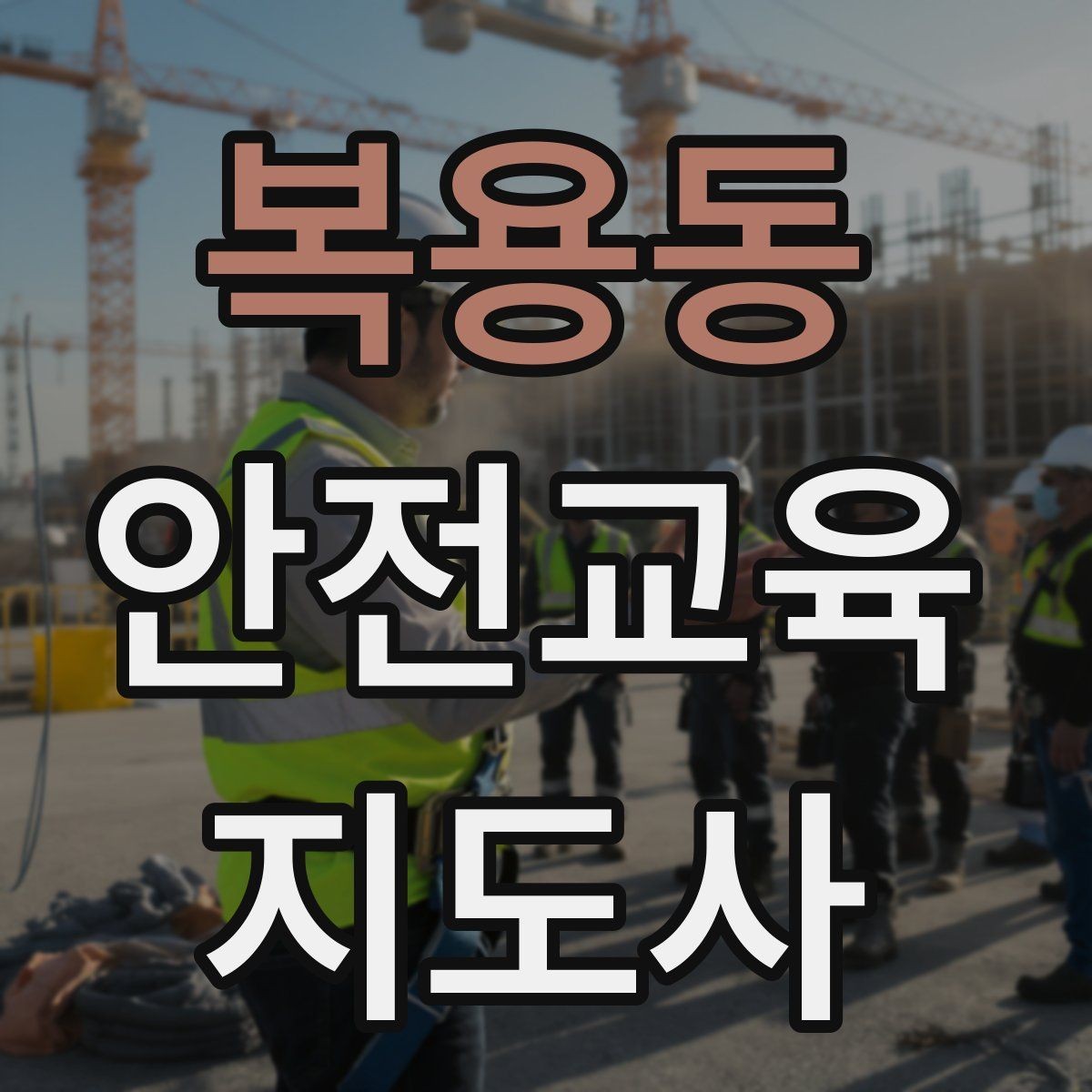 복용동 안전교육지도사 자격증 재난안전 교육 주제를 정하는 기준