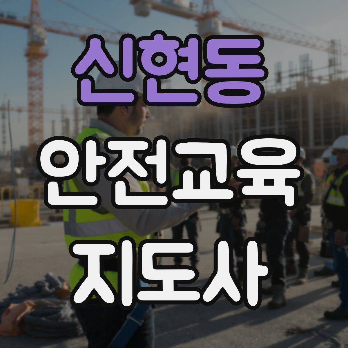 신현동 안전교육지도사 자격증 성인 대상 안전교육 포인트