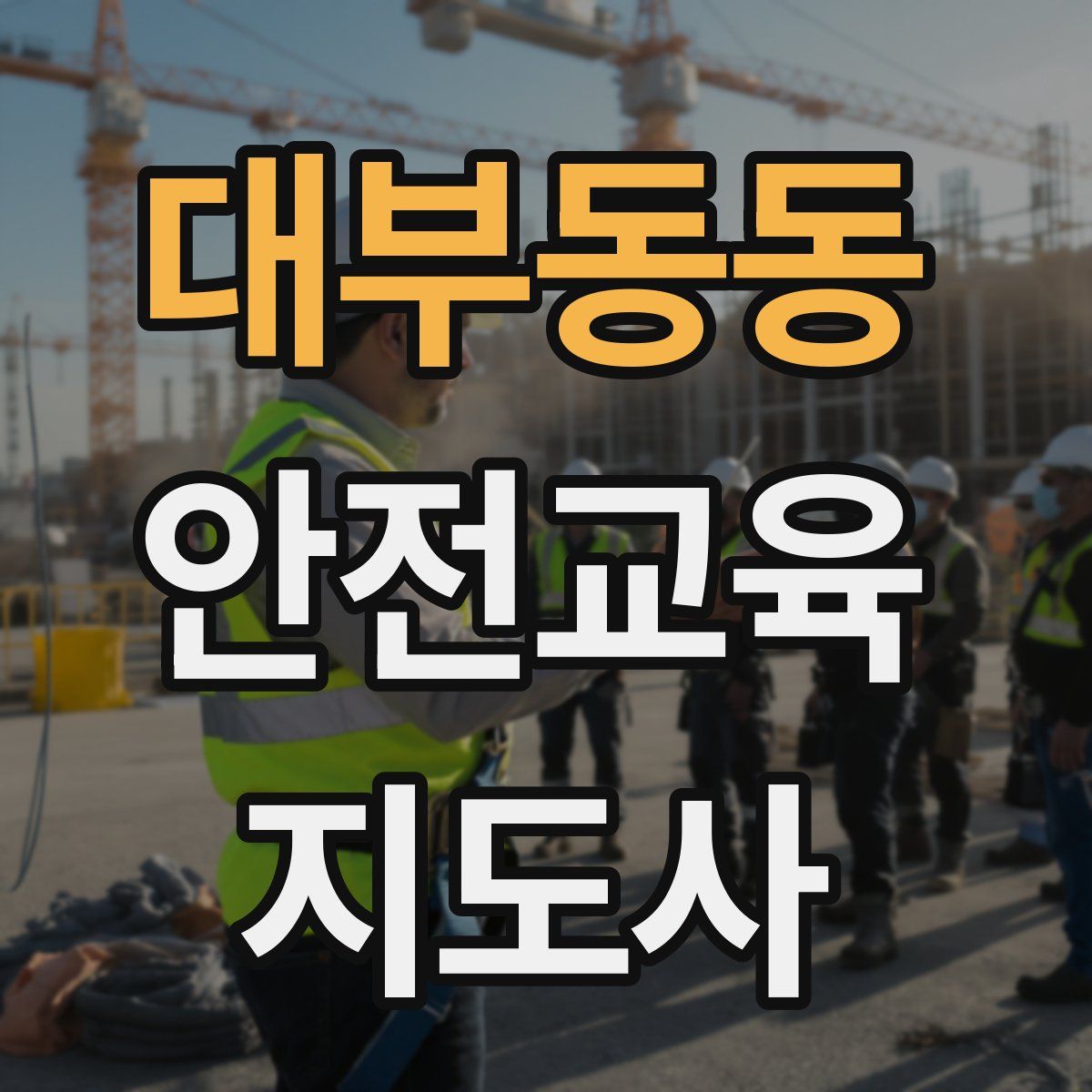 대부동동 안전교육지도사 자격증