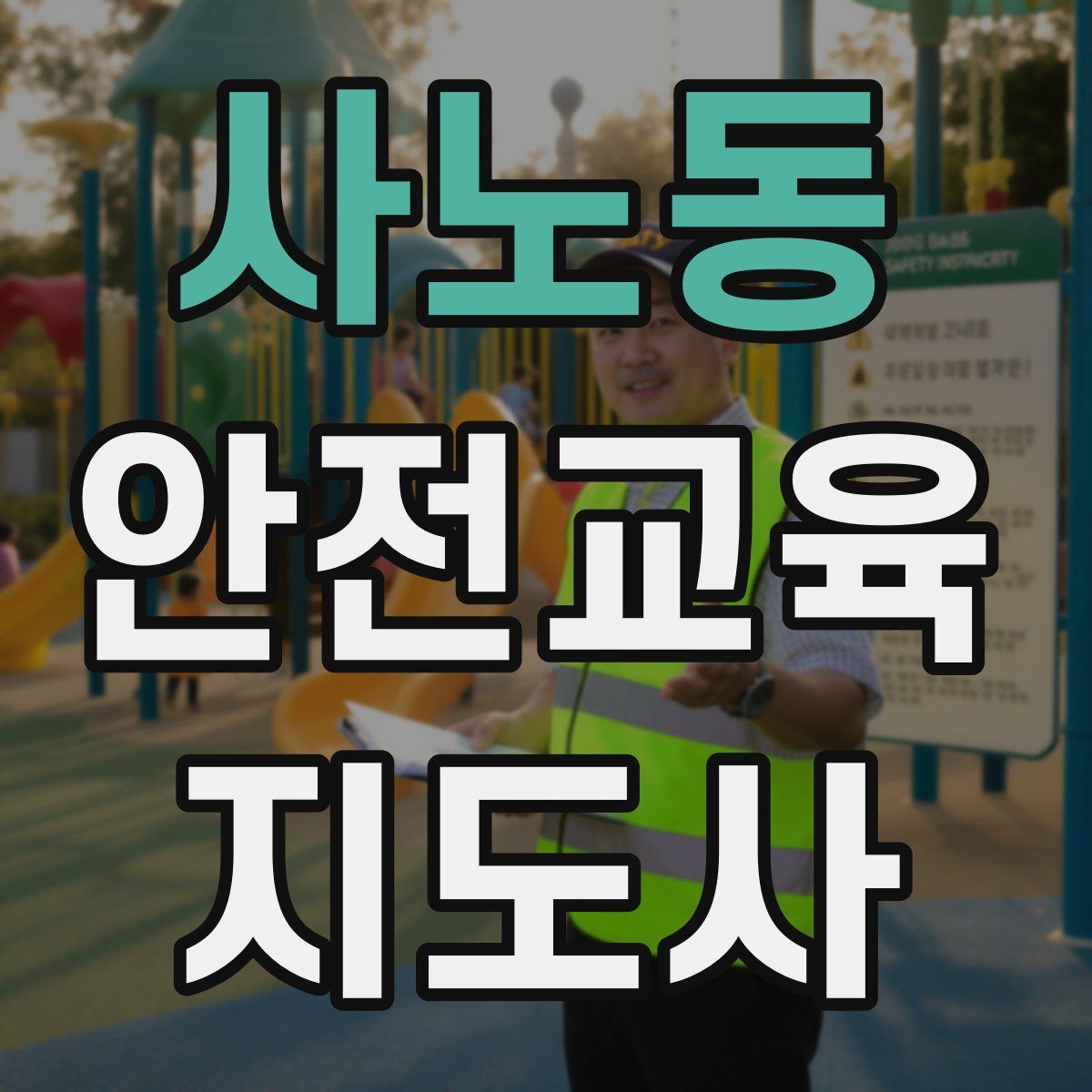 사노동 안전교육지도사 자격증 교육 프로그램 운영 방법