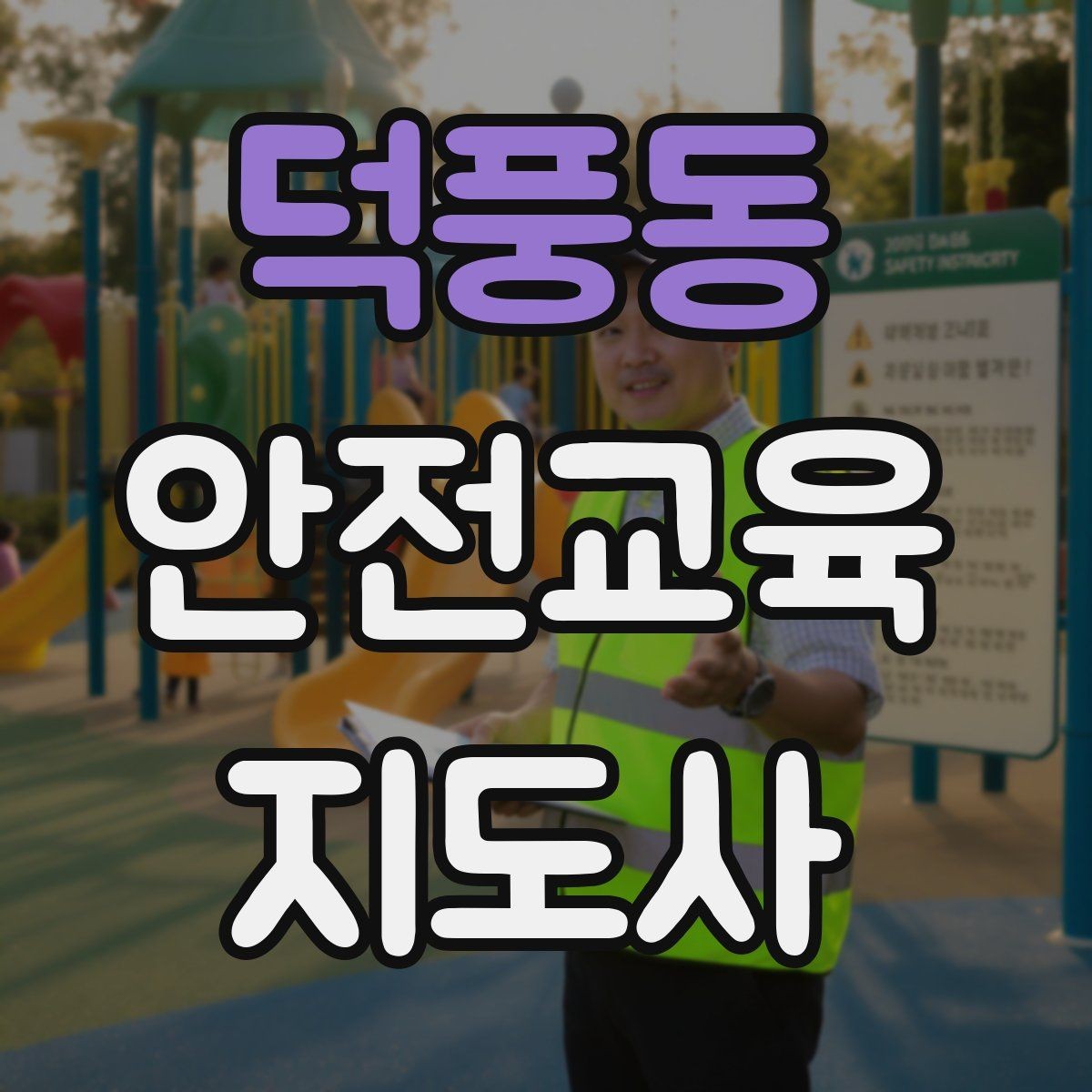 덕풍동 안전교육지도사 자격증 비용 대비 활용 가치 정리