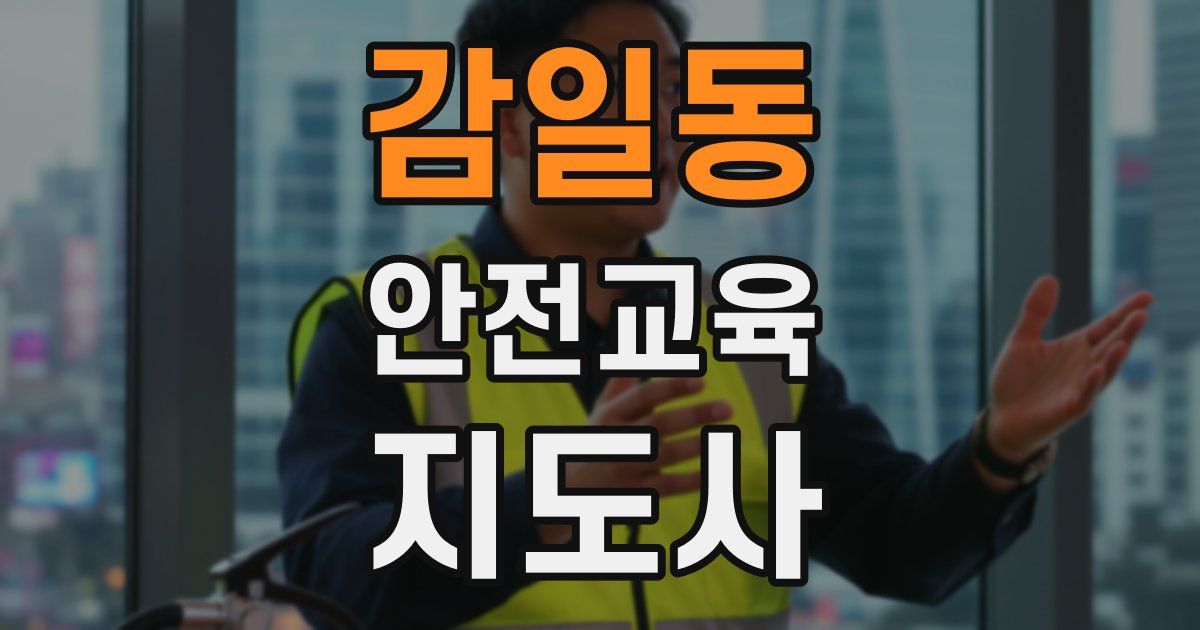 감일동 안전교육지도사 자격증