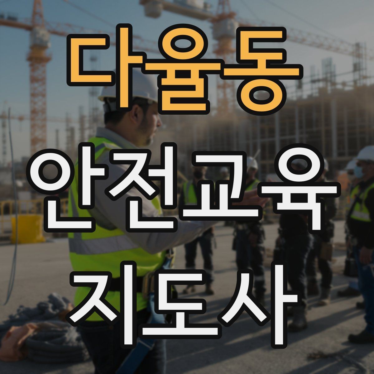 다율동 안전교육지도사 자격증 독학 준비 시 필요한 자료