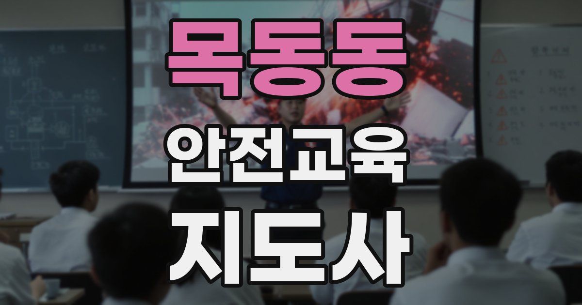 목동동 안전교육지도사 자격증