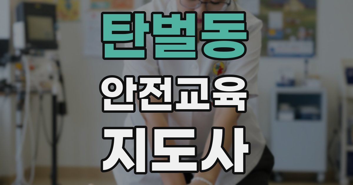 탄벌동 안전교육지도사 자격증