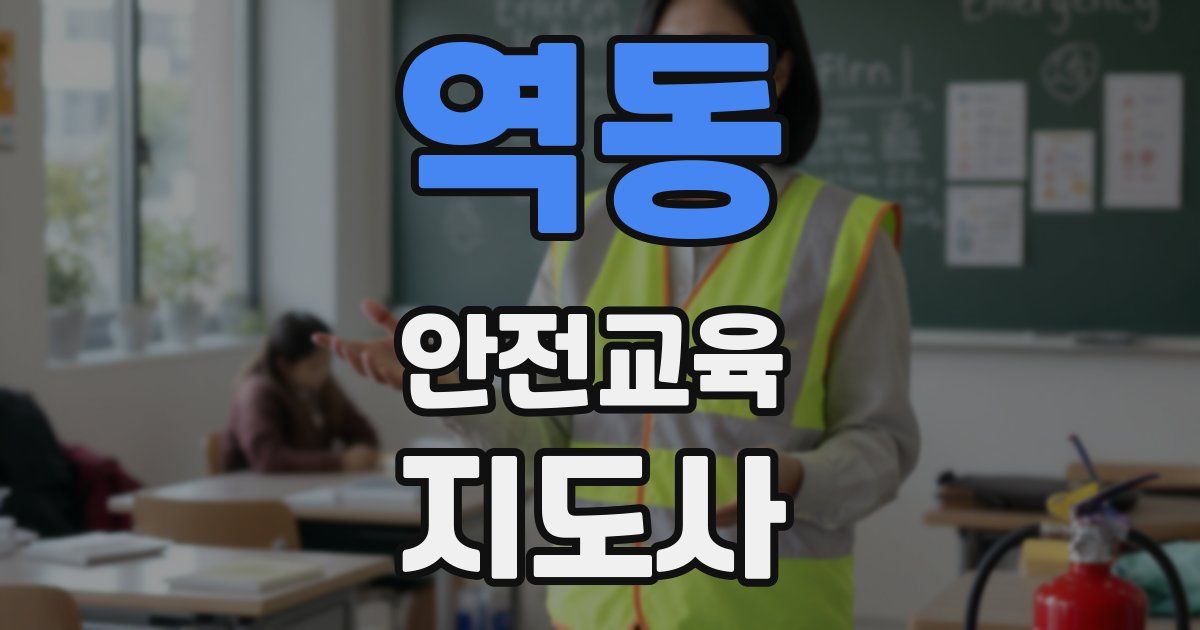 역동 안전교육지도사 자격증