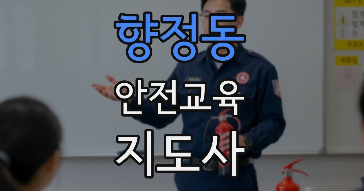 향정동 안전교육지도사 자격증