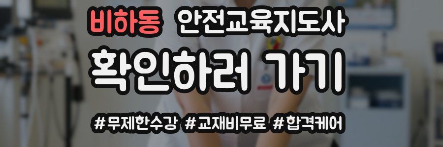 비하동 안전교육지도사 자격증