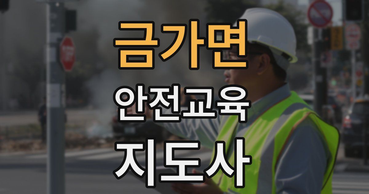 금가면 안전교육지도사 자격증