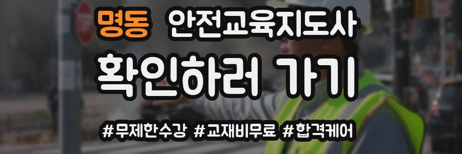 명동 안전교육지도사 자격증