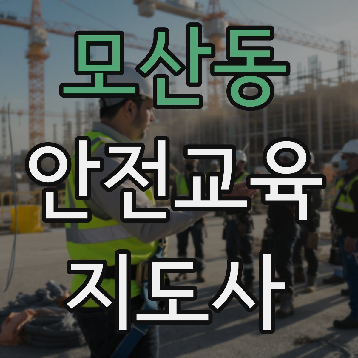 모산동 안전교육지도사 자격증 교육 프로그램 운영 방법