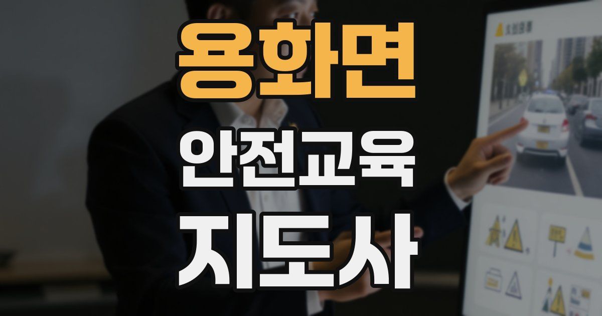 용화면 안전교육지도사 자격증