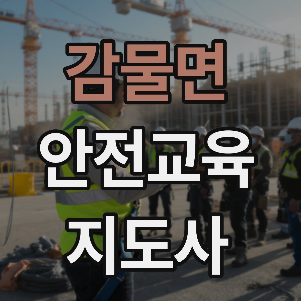 감물면 안전교육지도사 자격증