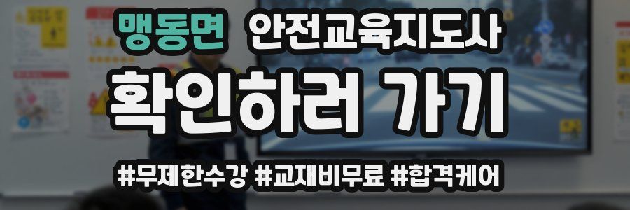 맹동면 안전교육지도사 자격증