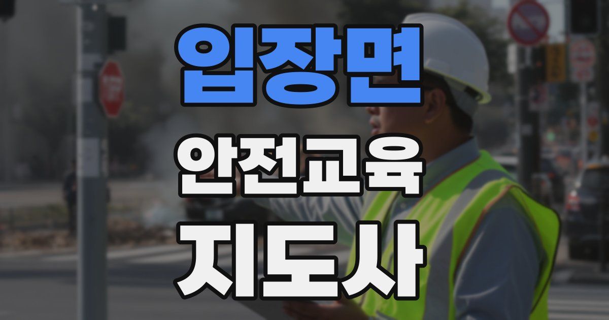 입장면 안전교육지도사 자격증