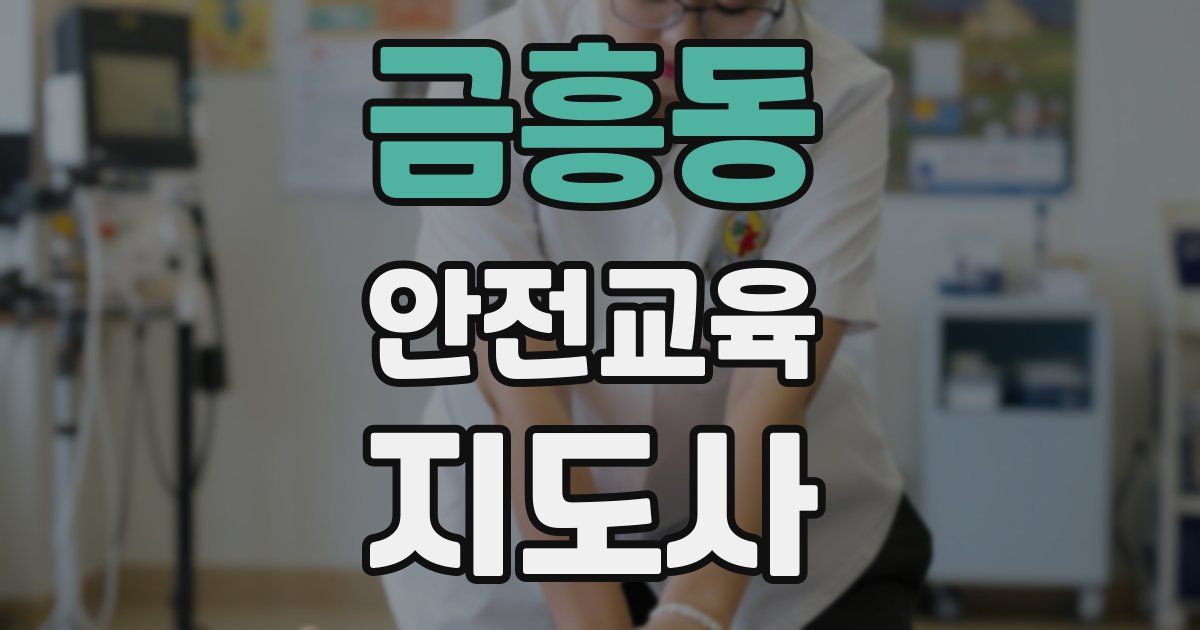 금흥동 안전교육지도사 자격증