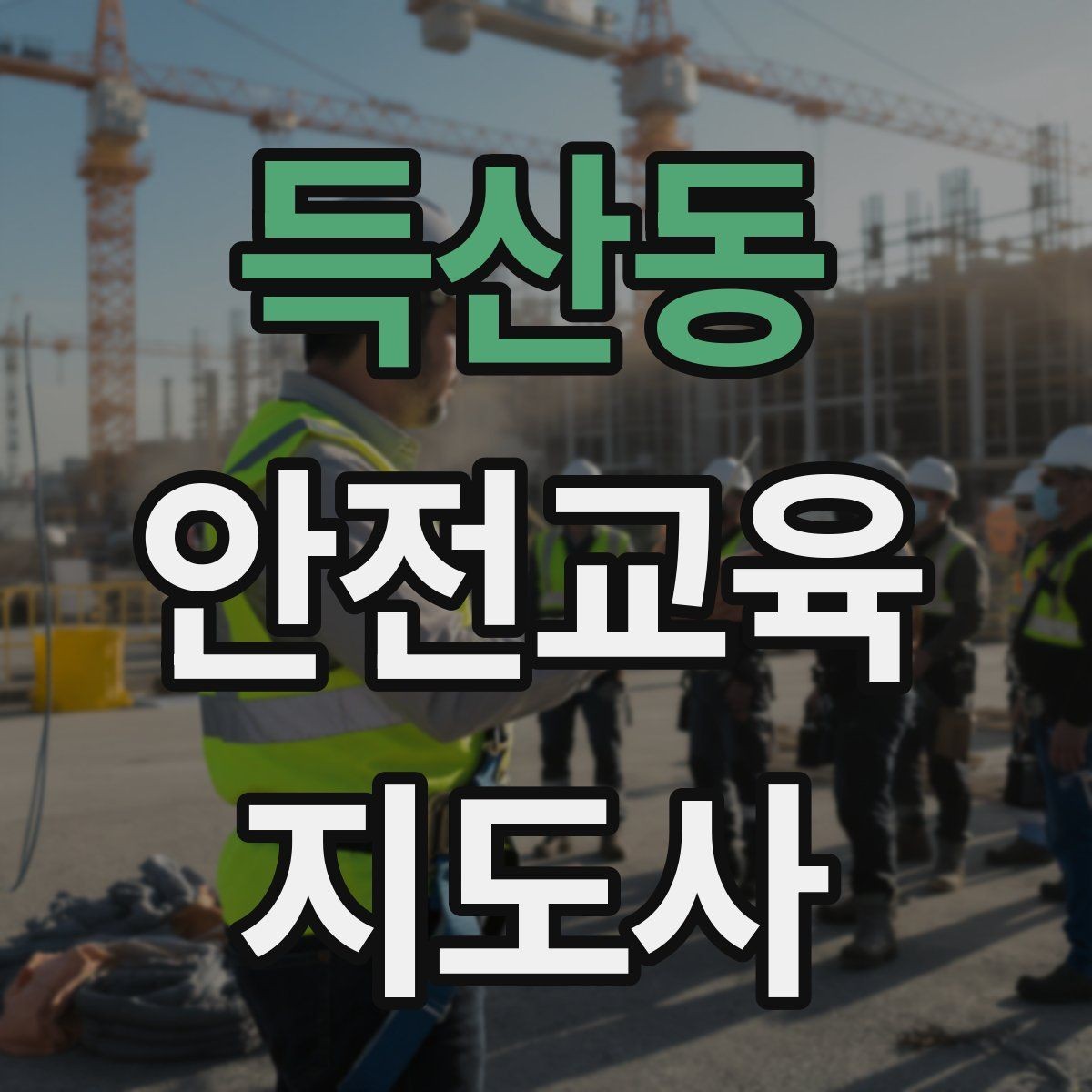 득산동 안전교육지도사 자격증 교육 과정 등록 방법