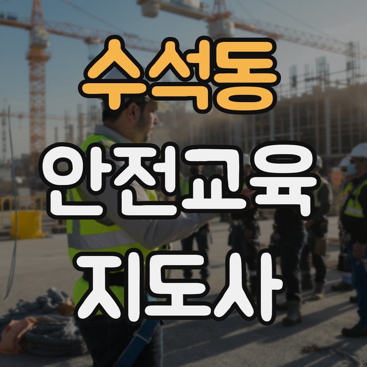수석동 안전교육지도사 자격증 교육 과정에서 배우는 내용