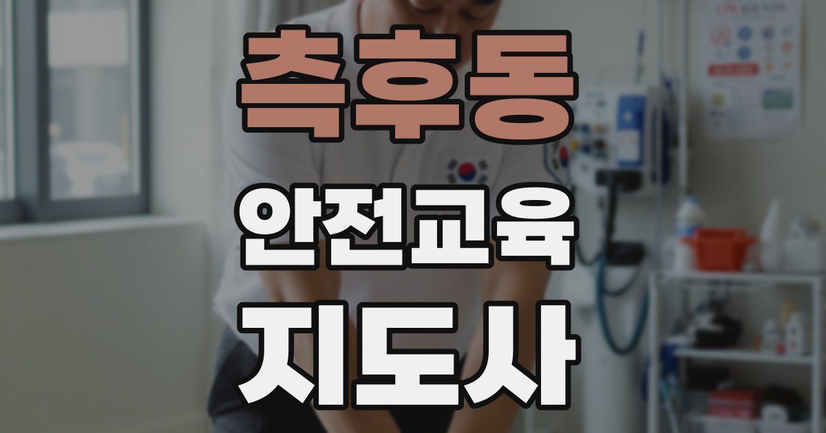 측후동 안전교육지도사 자격증