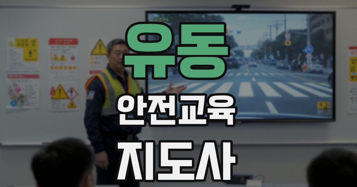 유동 안전교육지도사 자격증