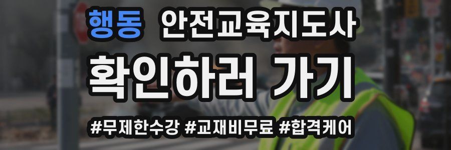 행동 안전교육지도사 자격증