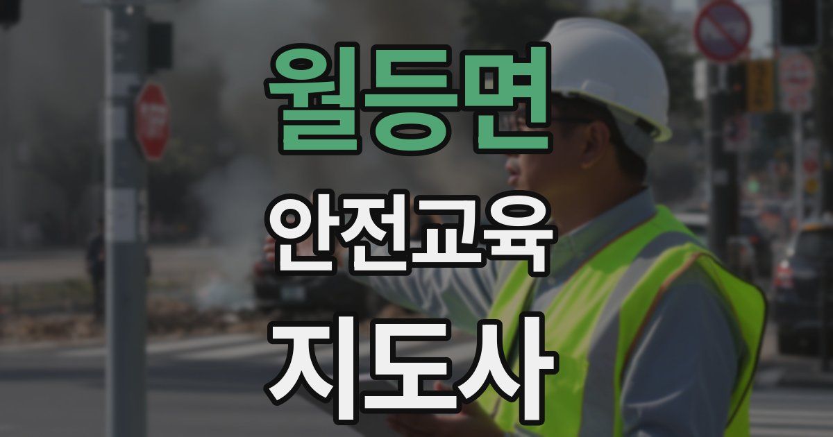 월등면 안전교육지도사 자격증