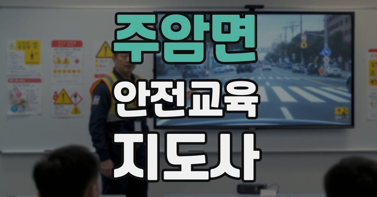 주암면 안전교육지도사 자격증