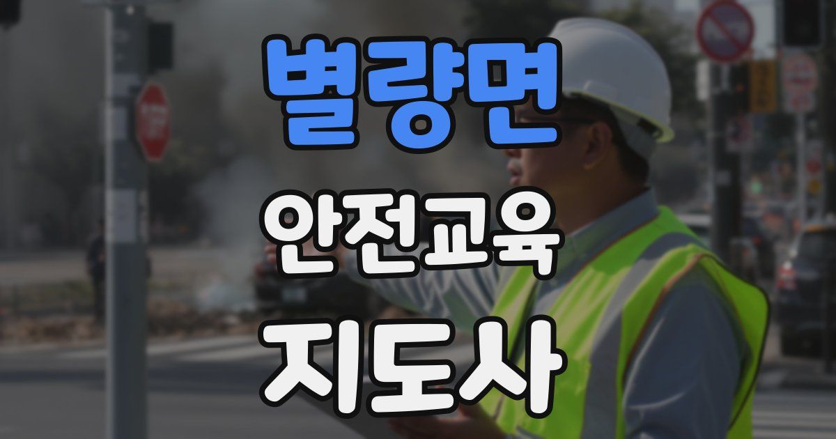별량면 안전교육지도사 자격증