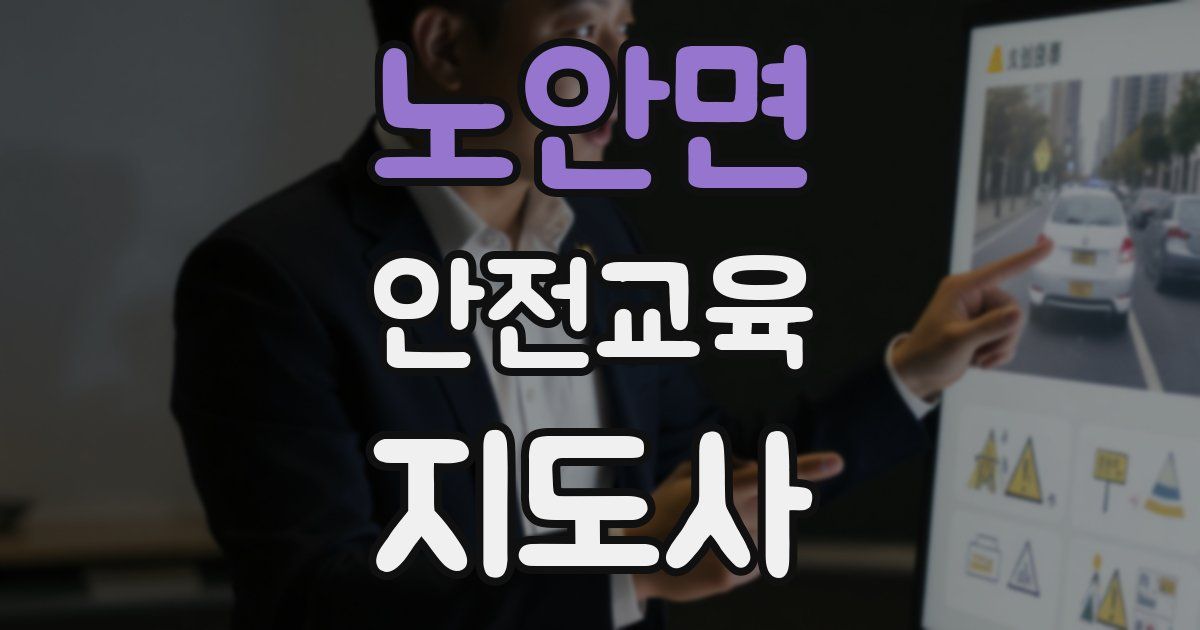 노안면 안전교육지도사 자격증
