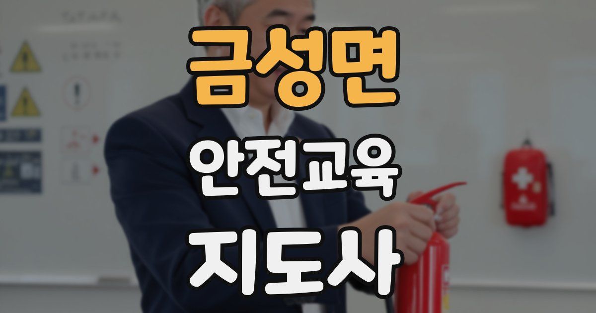 금성면 안전교육지도사 자격증