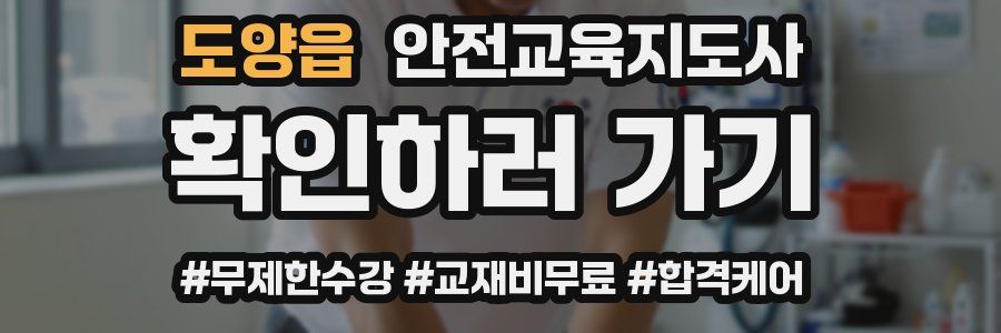 도양읍 안전교육지도사 자격증