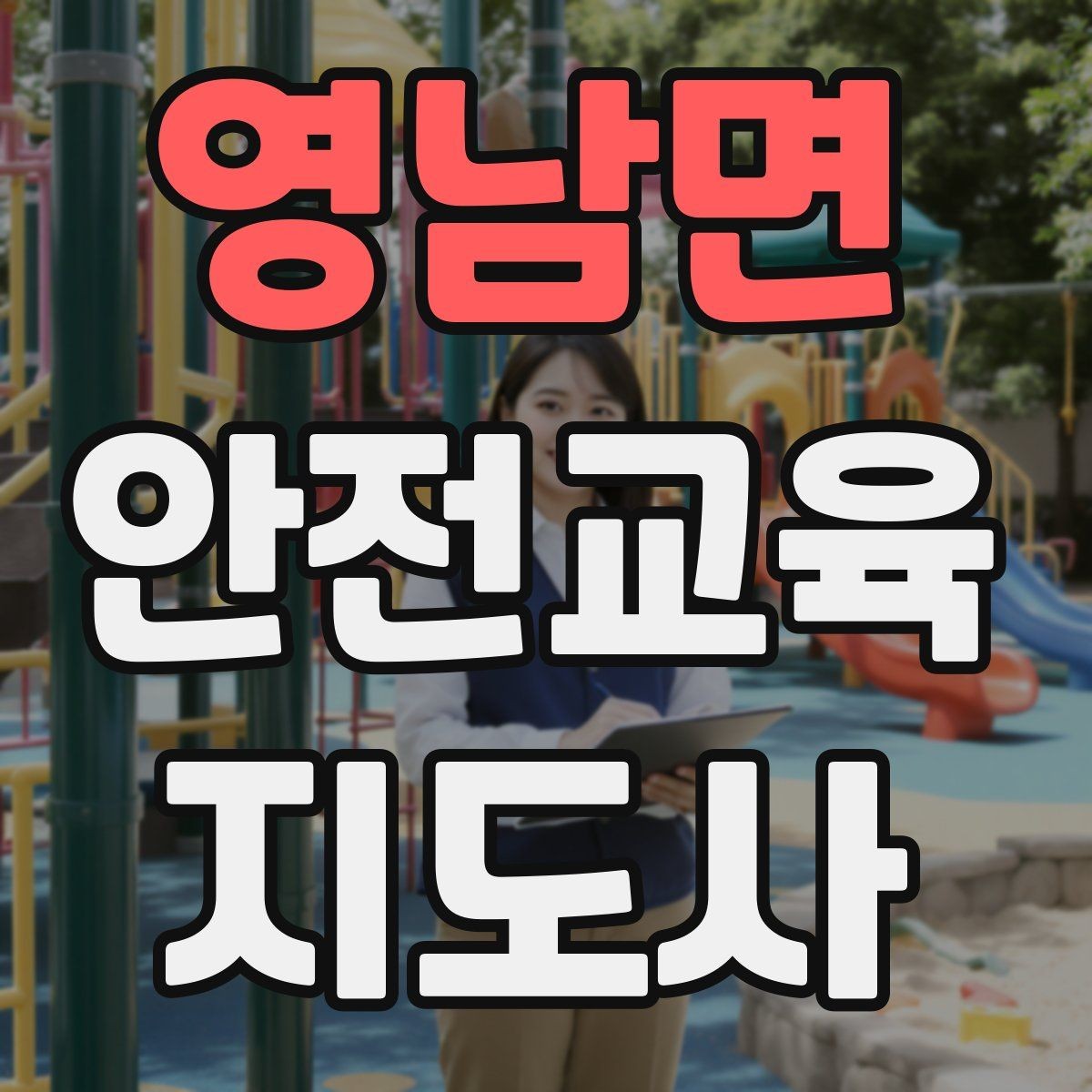 영남면 안전교육지도사 자격증 시험 응시 자격 조건