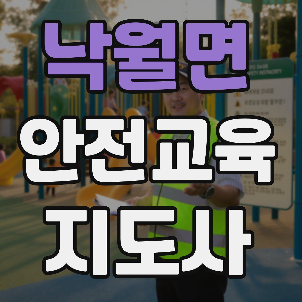낙월면 안전교육지도사 자격증 생활 안전교육 필요성