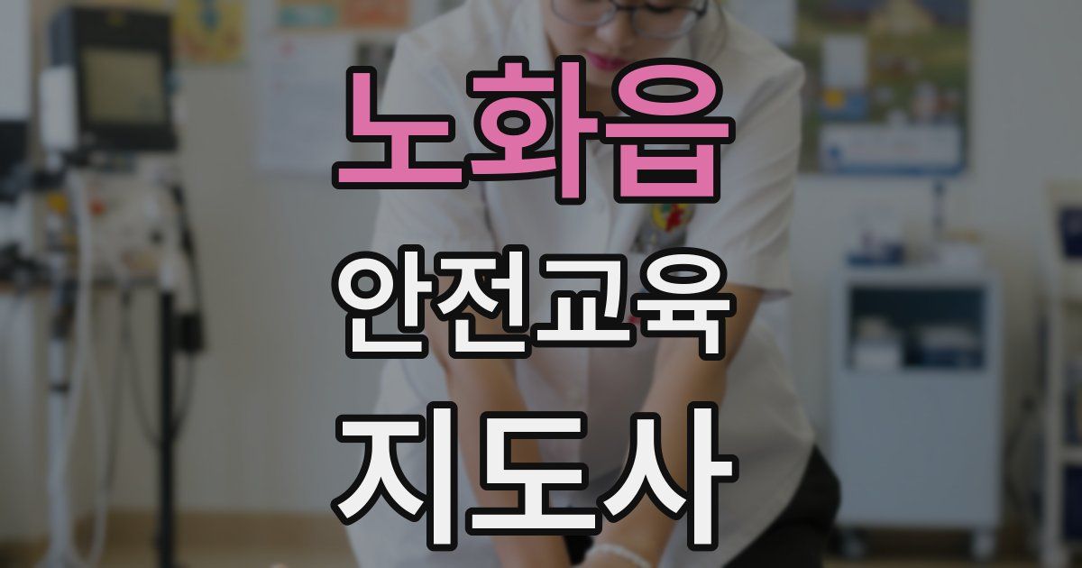 노화읍 안전교육지도사 자격증