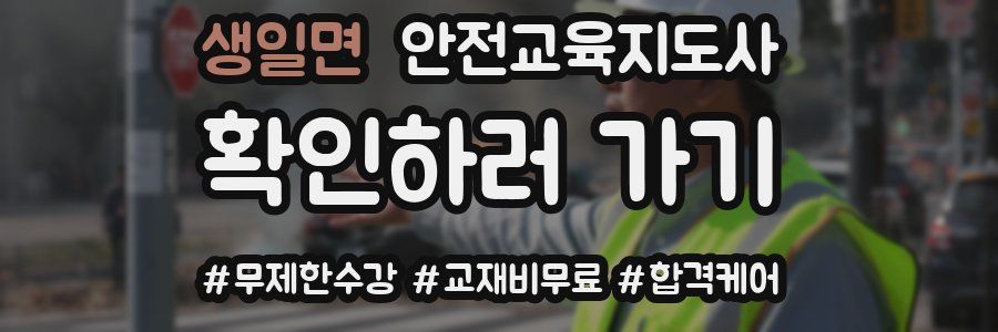생일면 안전교육지도사 자격증
