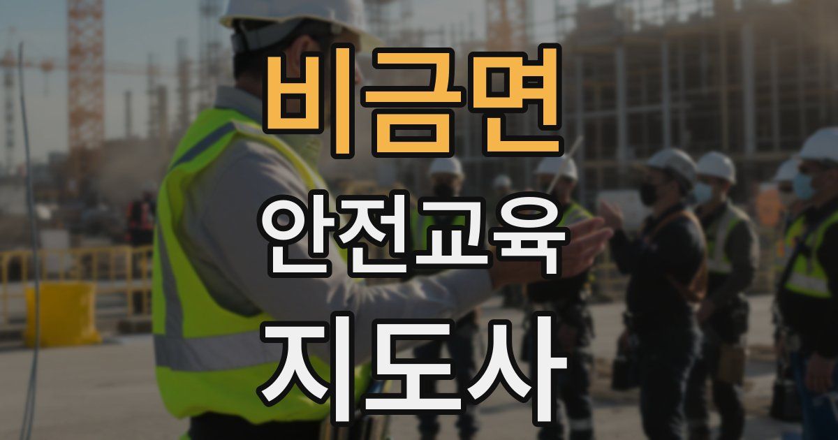 비금면 안전교육지도사 자격증
