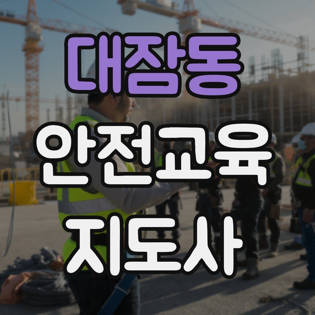 대잠동 안전교육지도사 자격증 안전교육 분야 진출 전략