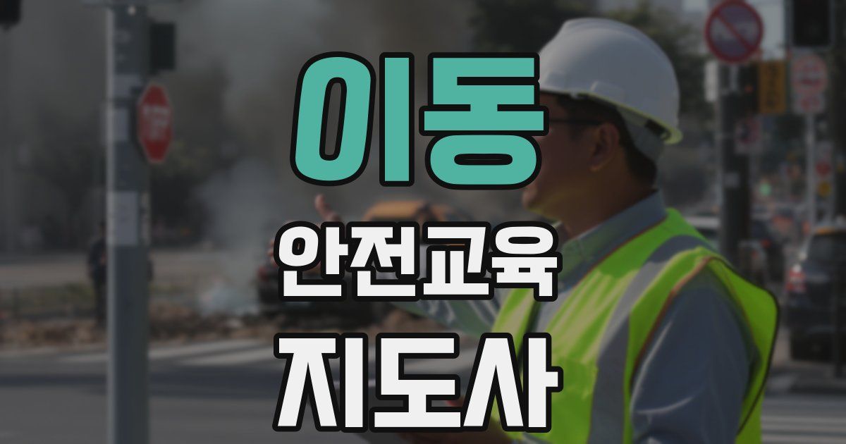 이동 안전교육지도사 자격증