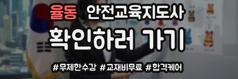 율동 안전교육지도사 자격증