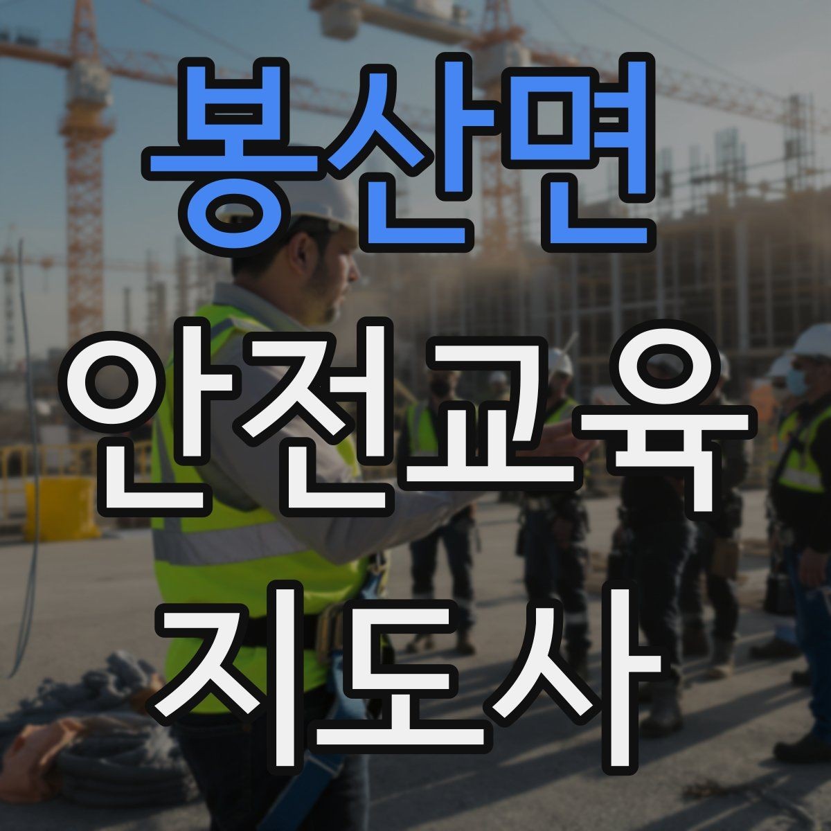 봉산면 안전교육지도사 자격증 시험 과목 구성 정리