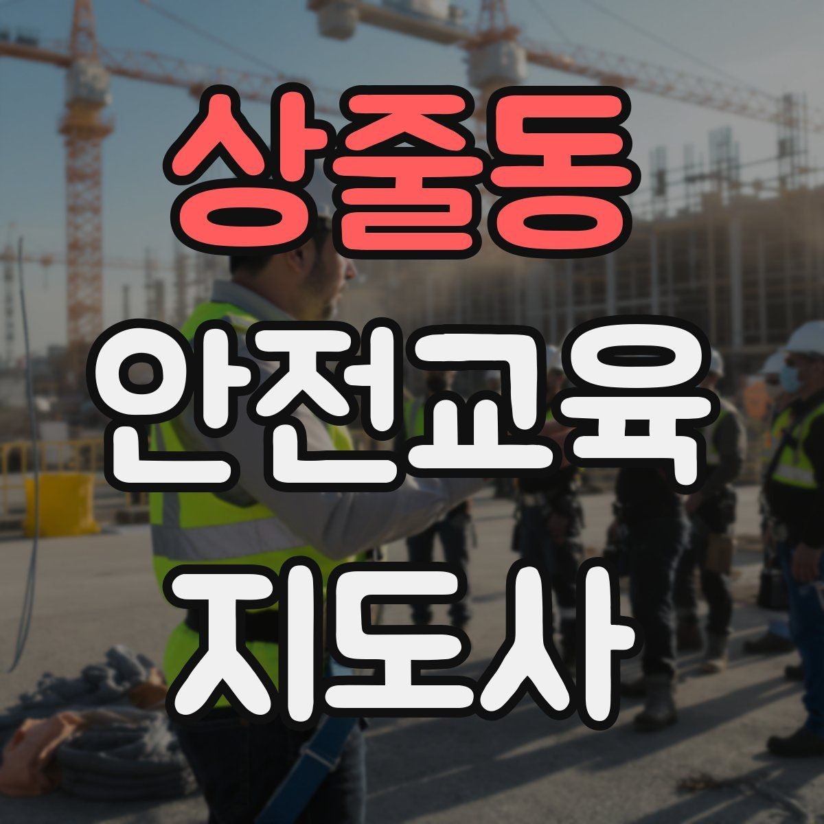 상줄동 안전교육지도사 자격증 출강 이력 관리가 필요한 이유