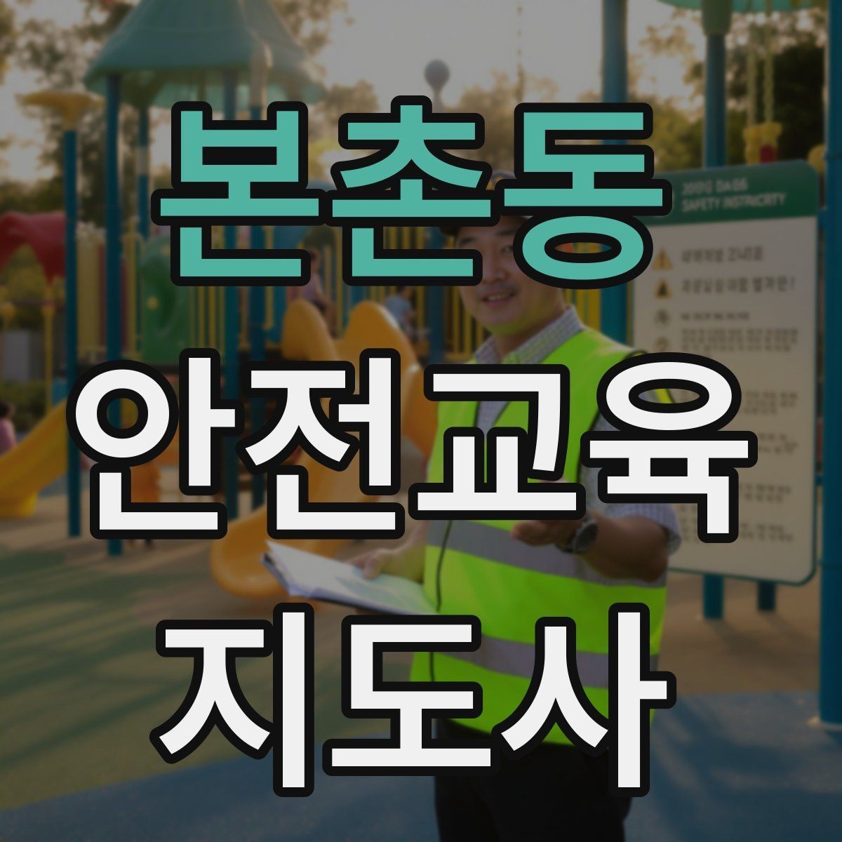 본촌동 안전교육지도사 자격증 단기간 합격 전략 정리