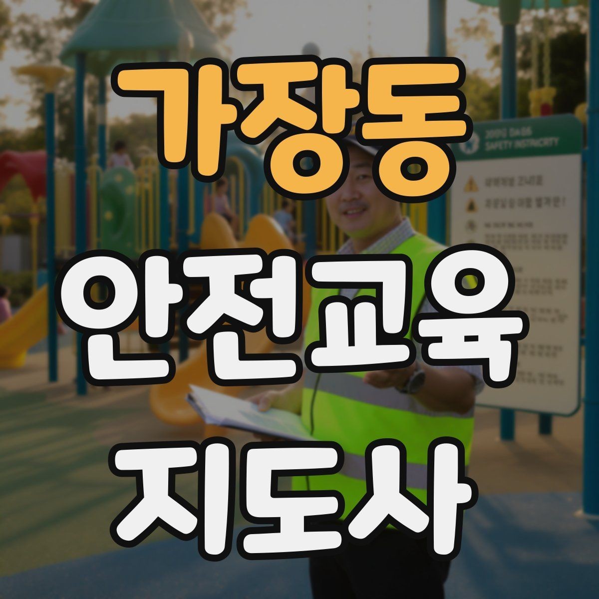 가장동 안전교육지도사 자격증 노인안전 교육으로 확장하는 방향